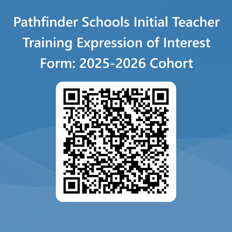 QRCode for Pathfinder Schools Initial Teacher Training Expression of Interest Form 2025 2026 Cohort 1